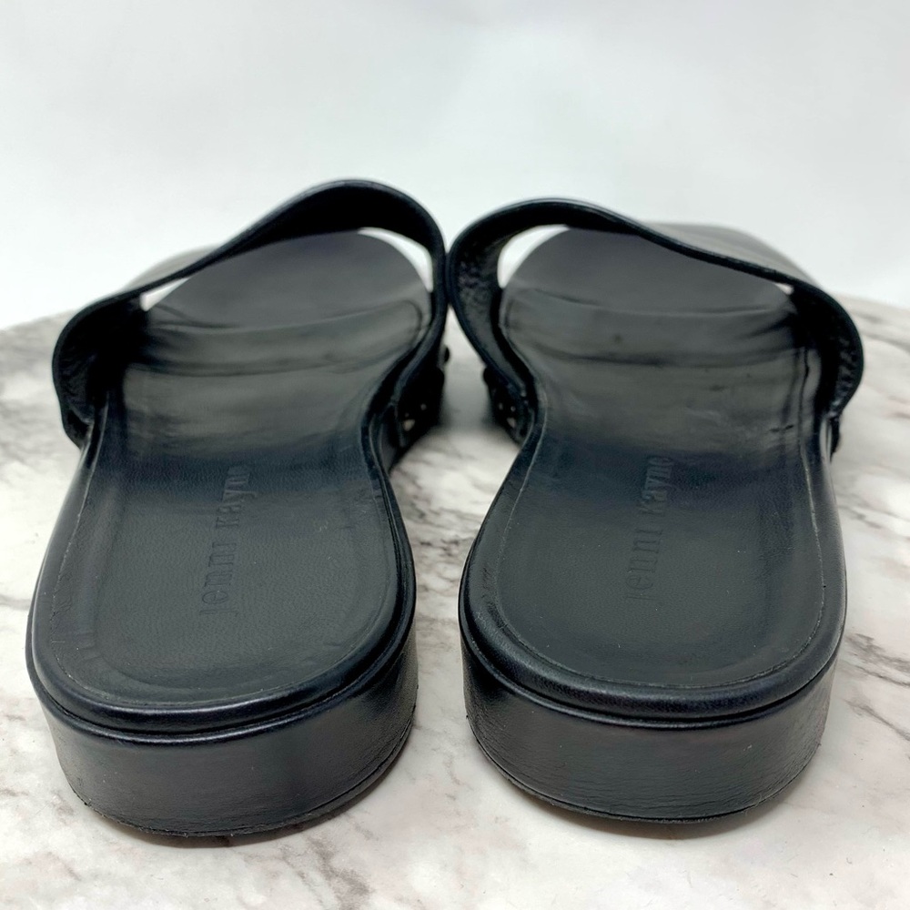 Jenni Kayne Studded Slides Leather 37.5 Minimalist Casual Sporty Classic Edgy - Picture 5 of 16